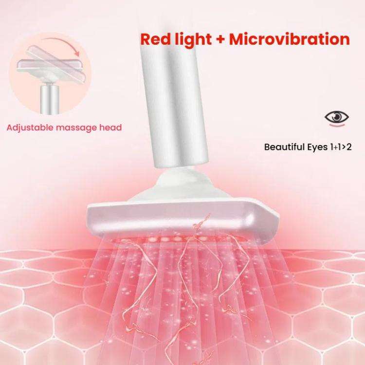 Red Light Facial Wand Eye Neck Massager With Vibrating for Lifting, Dark Circle Reduction(Fairy P...