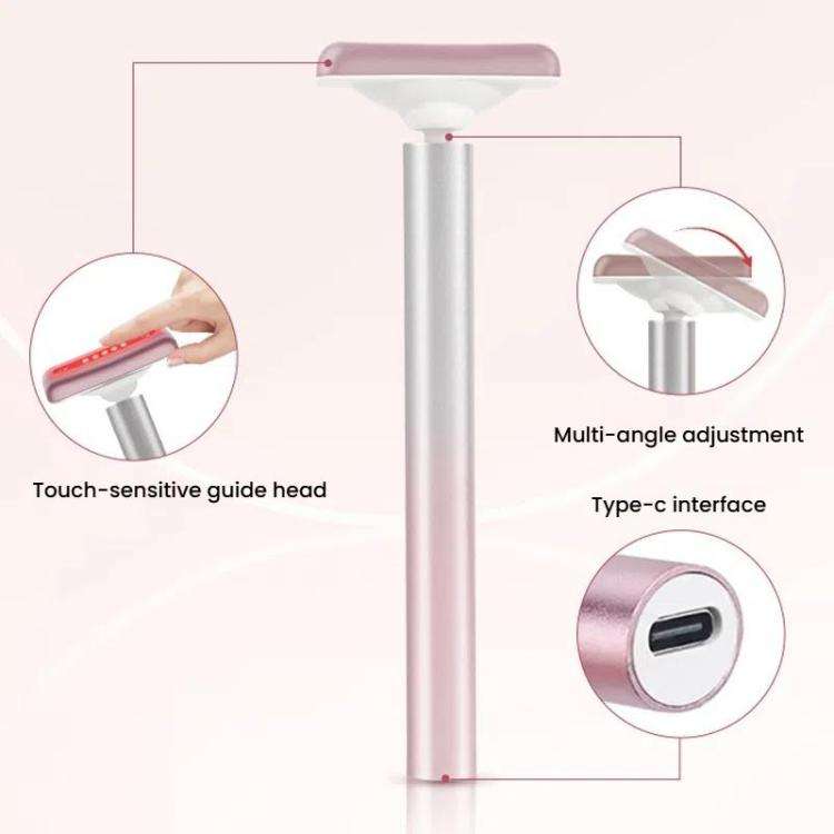 Red Light Facial Wand Eye Neck Massager With Vibrating for Lifting, Dark Circle Reduction(Fairy P...