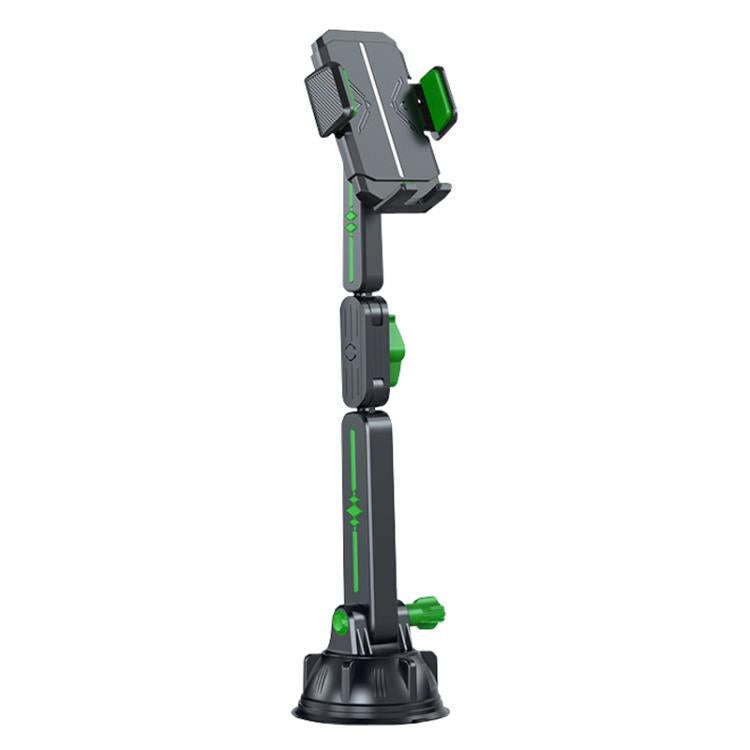 Extended Car Mechanical Arm Telescopic Cell Phone Holder Car Windshield Dashboard Large Suction C...