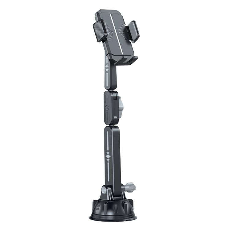 Extended Car Mechanical Arm Telescopic Cell Phone Holder Car Windshield Dashboard Large Suction C...