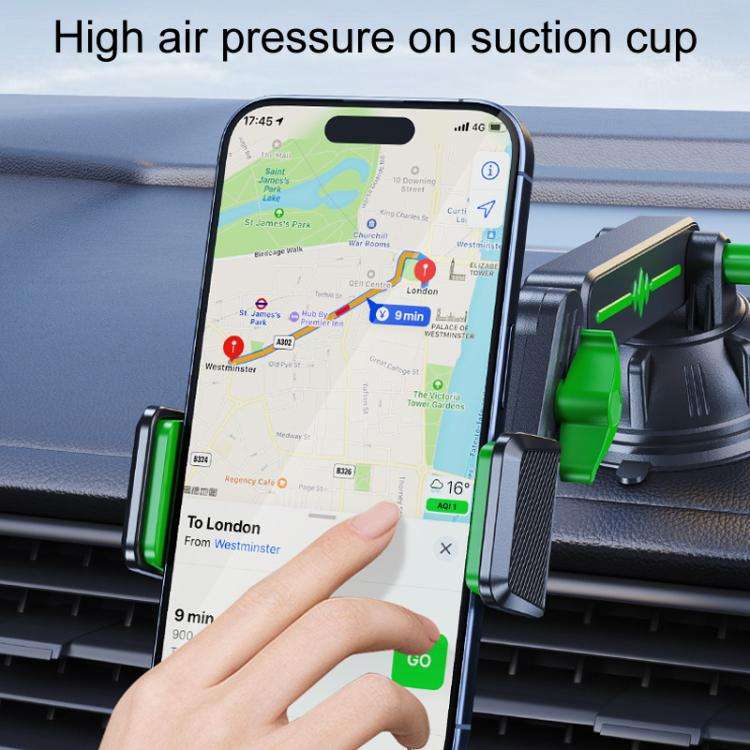 Extended Car Mechanical Arm Telescopic Cell Phone Holder Car Windshield Dashboard Large Suction C...