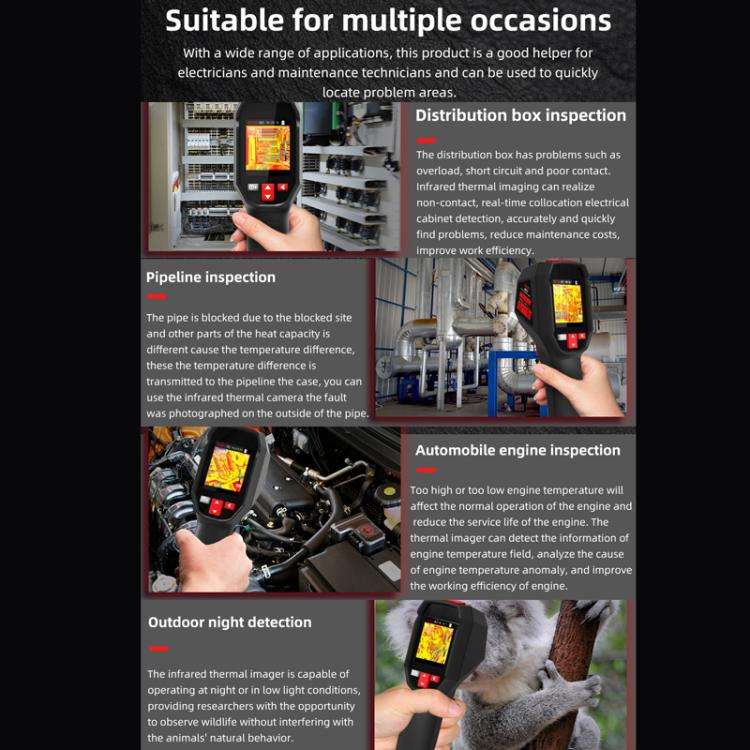 BSIDE HX3 Handheld Infrared Thermal Imager Power Non-Contact Thermometer