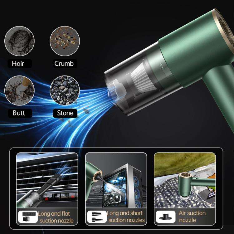 Portable Suction And Blow Extraction All In One Multi-Function Brushed Car Cordless Vacuum Cleane...