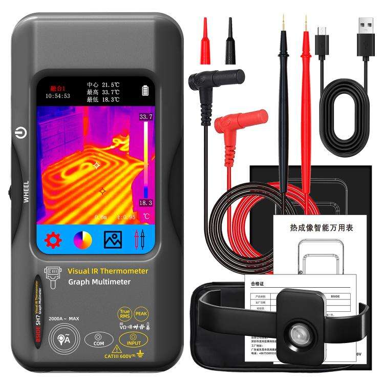 BSIDE SH7 Standard+Macro Lens Thermal Imager Multimeter Handheld Touch Screen High Accuracy Therm...