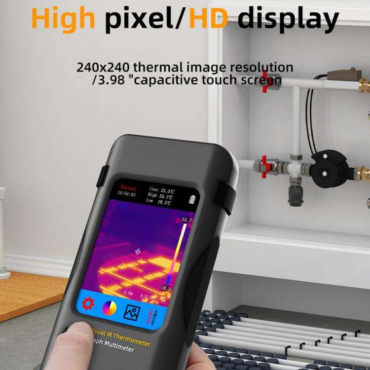 BSIDE SH7 Standard Thermal Imager Multimeter Handheld Touch Screen High Accuracy Thermometer