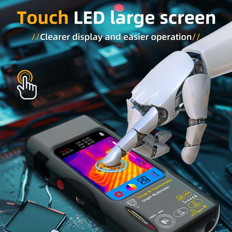 BSIDE SH7 Standard Thermal Imager Multimeter Handheld Touch Screen High Accuracy Thermometer