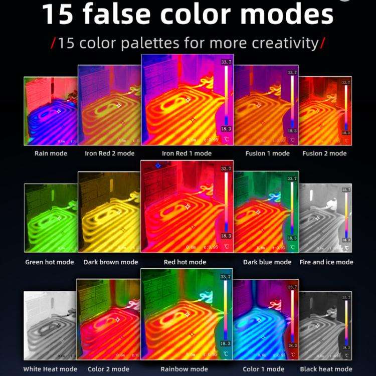 BSIDE SH7 Standard+Macro Lens Thermal Imager Multimeter Handheld Touch Screen High Accuracy Therm...