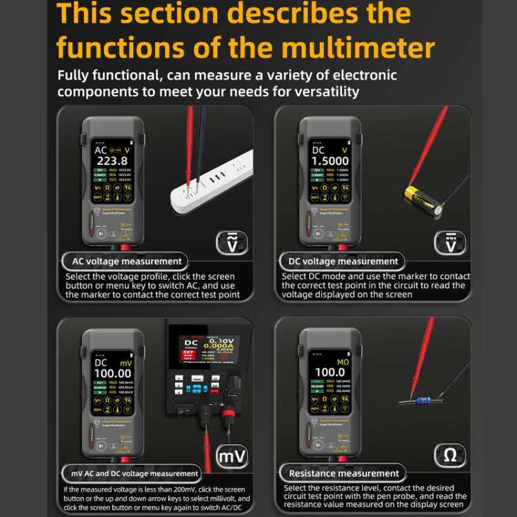 BSIDE SH7 Standard Thermal Imager Multimeter Handheld Touch Screen High Accuracy Thermometer