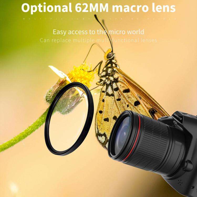 D5 HD WiFi Digital Camera 64MP Dual Camera Night Vision Photography Video DV Standard+Microphone