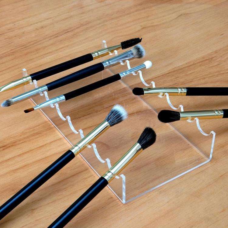 2pcs Transparent Acrylic Makeup Brush Storage Display Stand