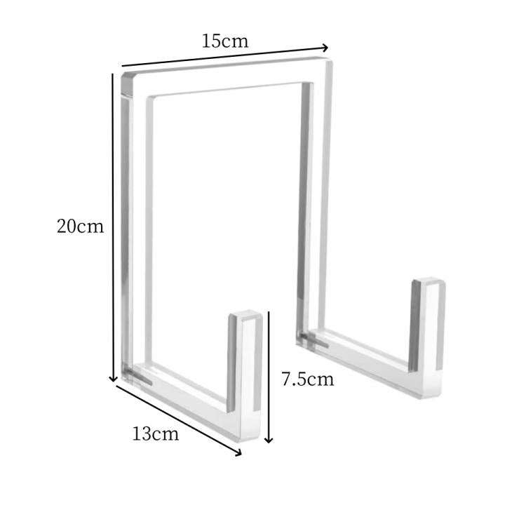 2pcs Acrylic Book Picture Frame Plate Stand