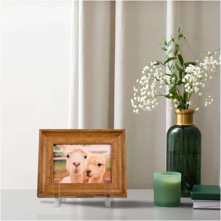 2pcs Acrylic Book Picture Frame Plate Stand