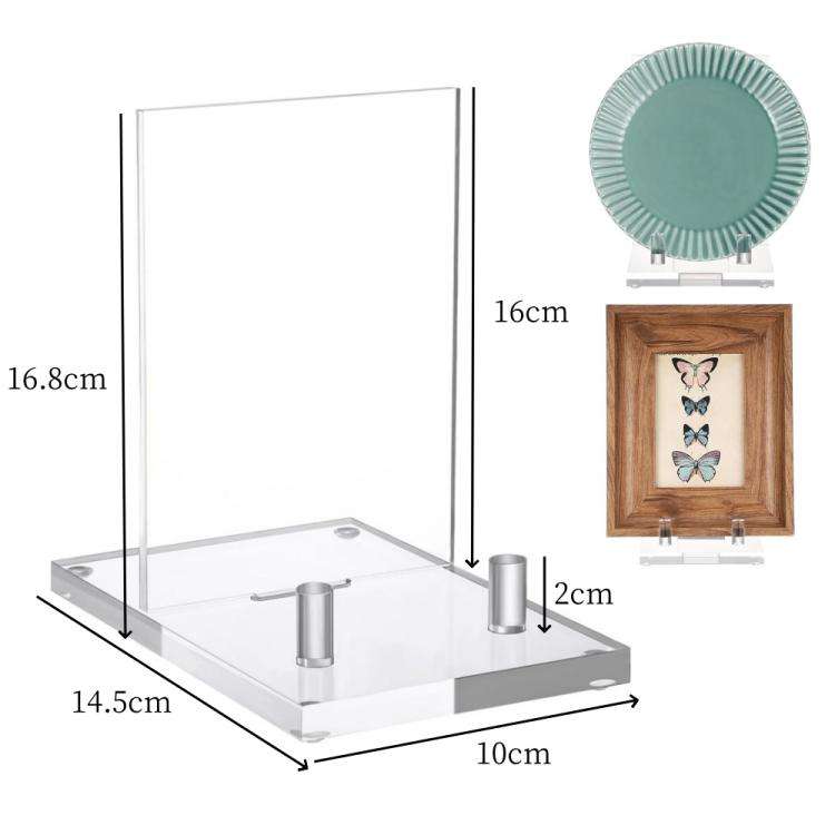Acrylic Book Picture Frame Plate Stand(YX157)