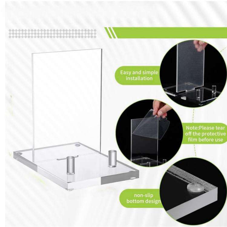 Acrylic Book Picture Frame Plate Stand(YX157)