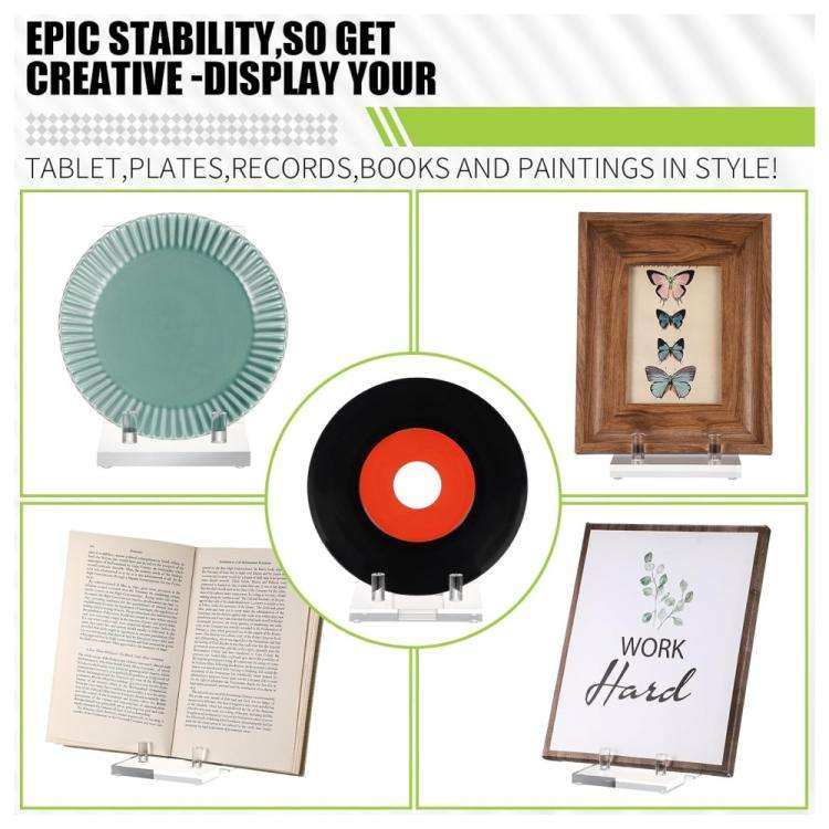 Acrylic Book Picture Frame Plate Stand(YX157)