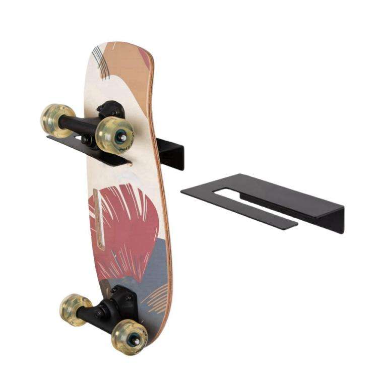 2pcs Metal Skateboard Wall Display Rack For Garage Living Room