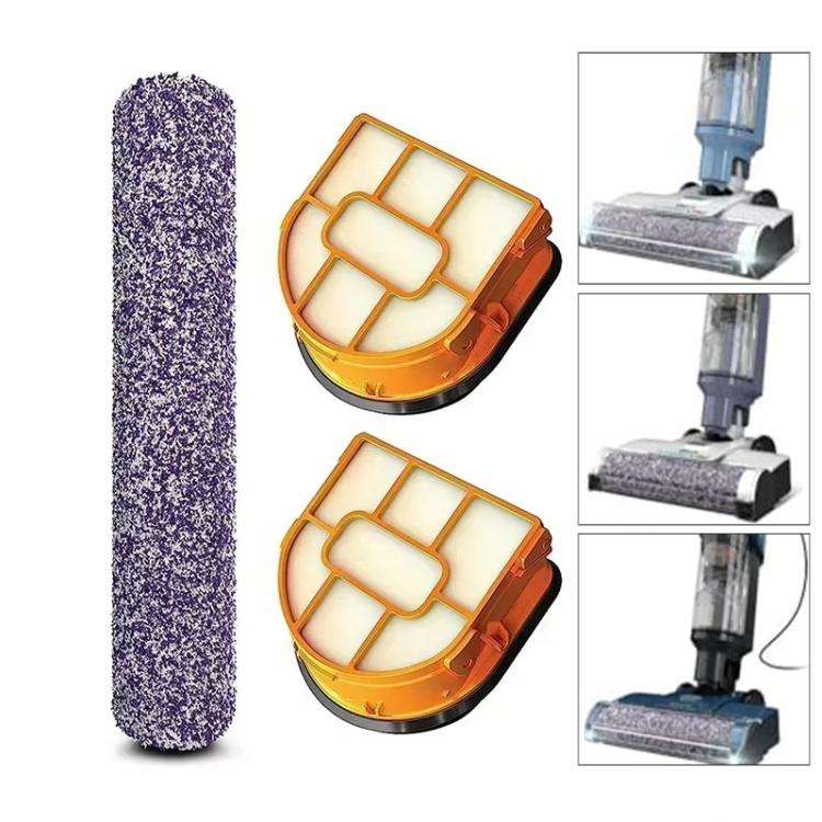 Roller Brush x 1 + Filter x 2 For Shark AW201 / WD201 / WD201 / WD101 / WD100 Sweeping Robot Vacu...