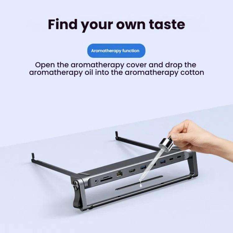 9 In 1 Hub Computer Stand Aluminum Alloy Folding PD Fast Charging With LAN Docking Station Laptop...