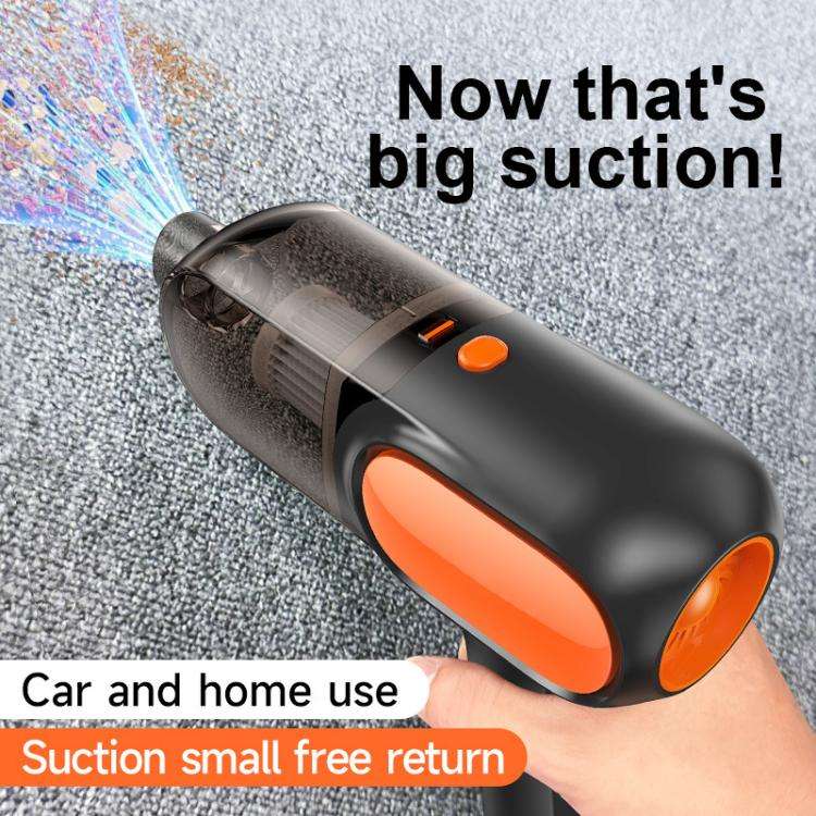 HD001 Portable Multifunctional Car Cordless Vacuum Cleaner Safety Hammer Suction Blower All In On...