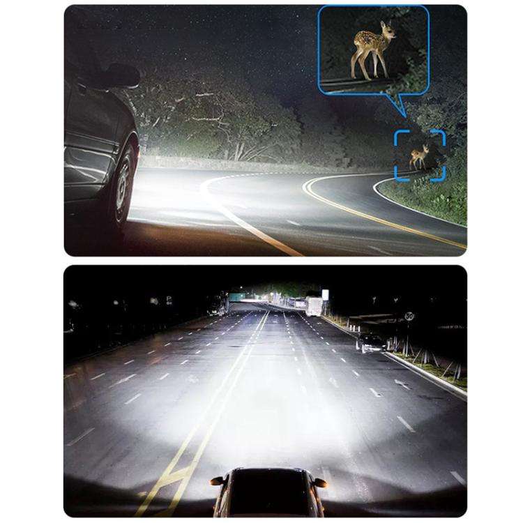 2pcs Mini 1:1 Direct Plug Car LED Headlight Bulb, Specifications: H3(White Light)