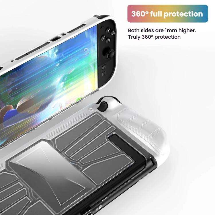For Nintendo Switch 2 Game Console TPU + PC One-piece Case Shockproof Shell(Black)