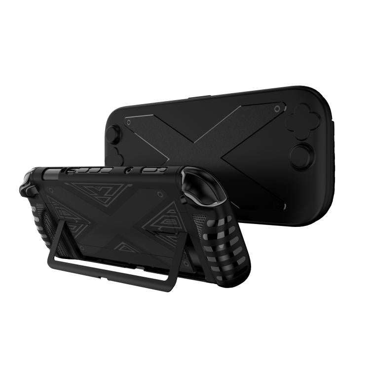 For Nintendo Switch 2 PC + TPU Split Cover With Panel Set Protective Shell(Black)