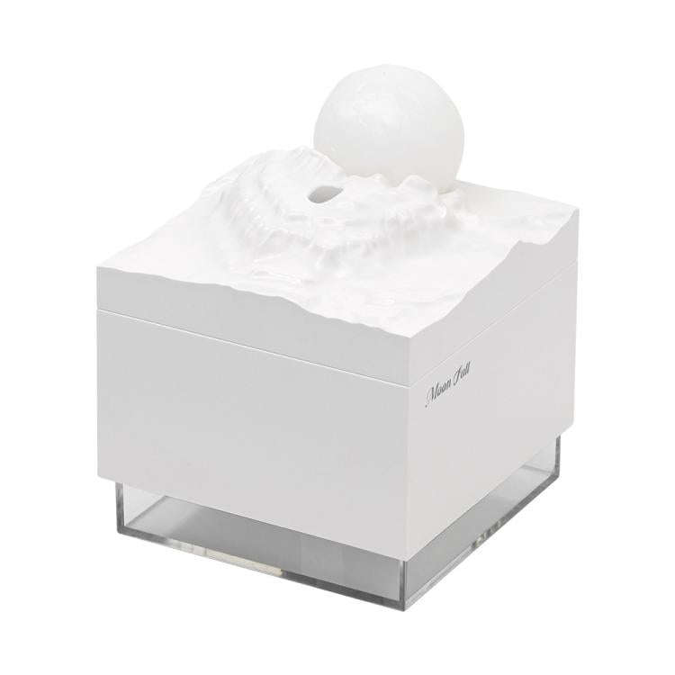 Moonfall Humidifier Aroma Diffuser Large Fog With Night Light Desktop Ornament(White)