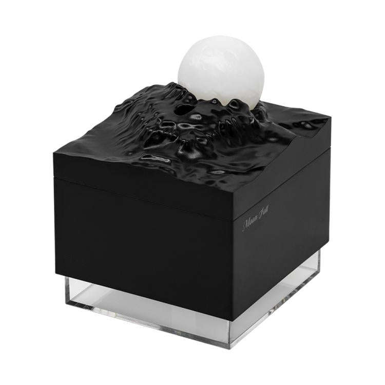Moonfall Humidifier Aroma Diffuser Large Fog With Night Light Desktop Ornament(Black)