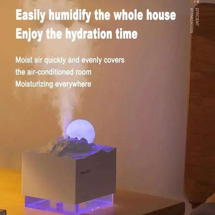Moonfall Humidifier Aroma Diffuser Large Fog With Night Light Desktop Ornament(Pink)