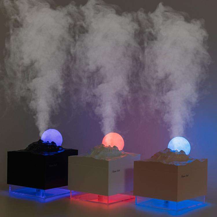Moonfall Humidifier Aroma Diffuser Large Fog With Night Light Desktop Ornament(White)