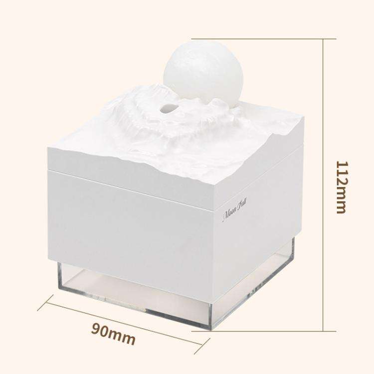 Moonfall Humidifier Aroma Diffuser Large Fog With Night Light Desktop Ornament(White)