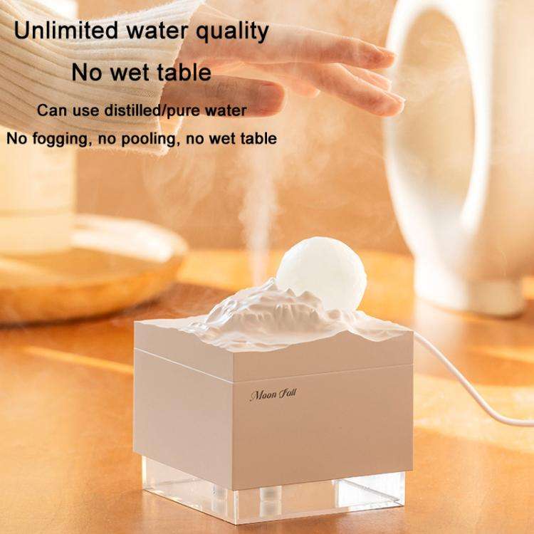 Moonfall Humidifier Aroma Diffuser Large Fog With Night Light Desktop Ornament(Pink)