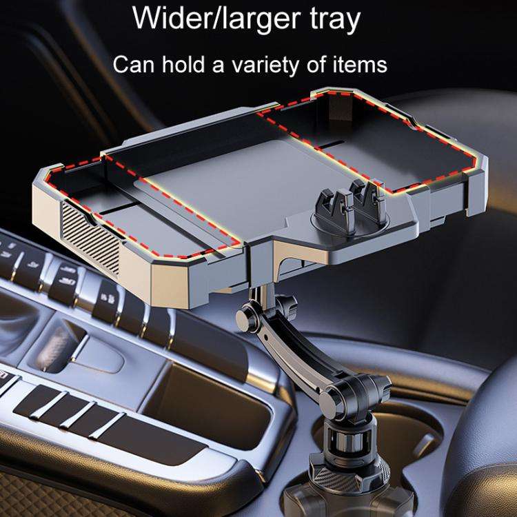 Medium Car 360 Degree Rotating Dining Tray Auto Adjustable Cell Phone Holder