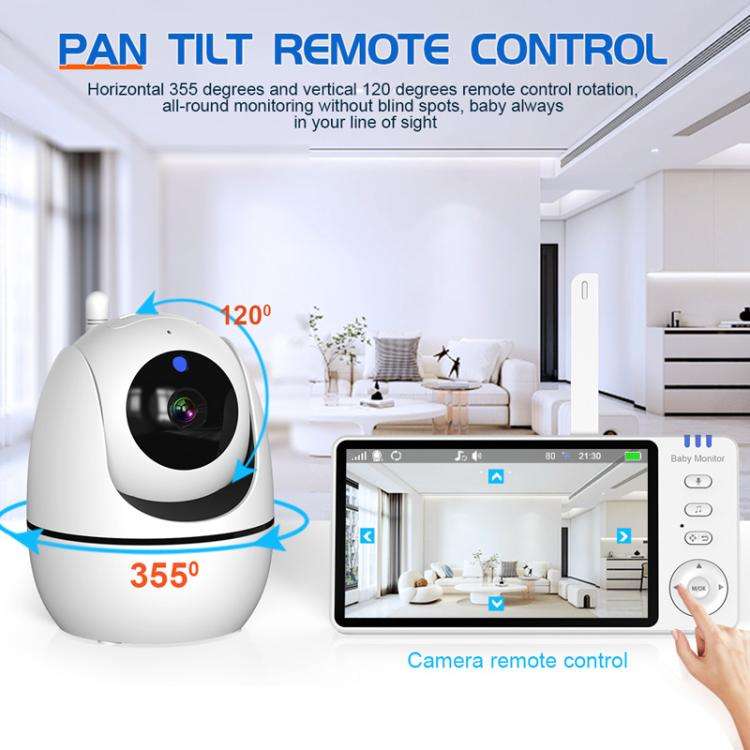 5 inch 1080P HD Baby Watcher Baby Monitor Camera EU Plug