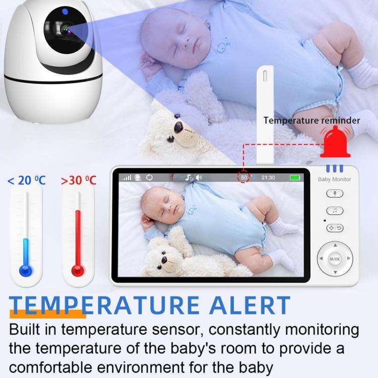 5 inch 1080P HD Baby Watcher Baby Monitor Camera EU Plug