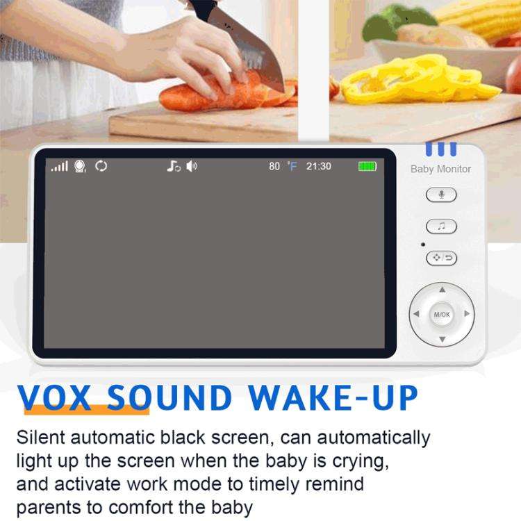 5 inch 1080P HD Baby Watcher Baby Monitor Camera EU Plug