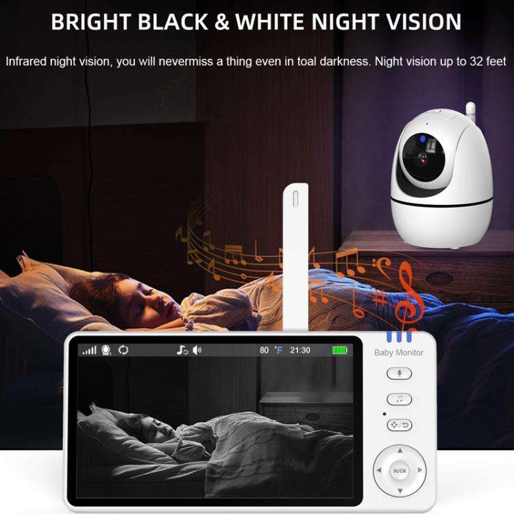 5 inch 1080P HD Baby Watcher Baby Monitor Camera EU Plug