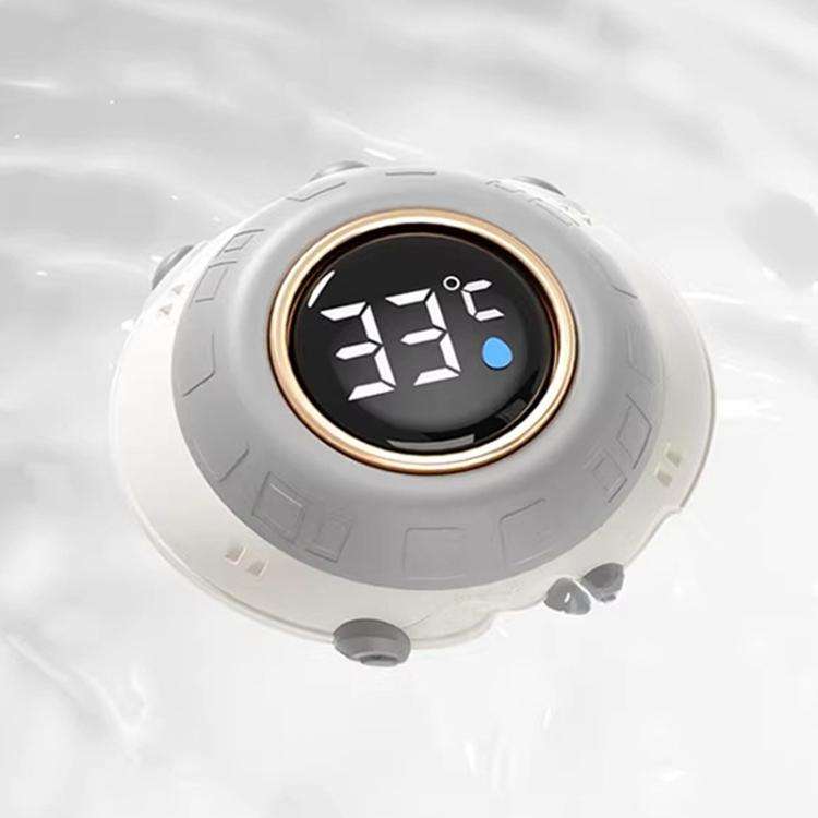 LED Screen IPX9 Waterproof Baby Bath Smart Electronic Thermometer(Space UFO)
