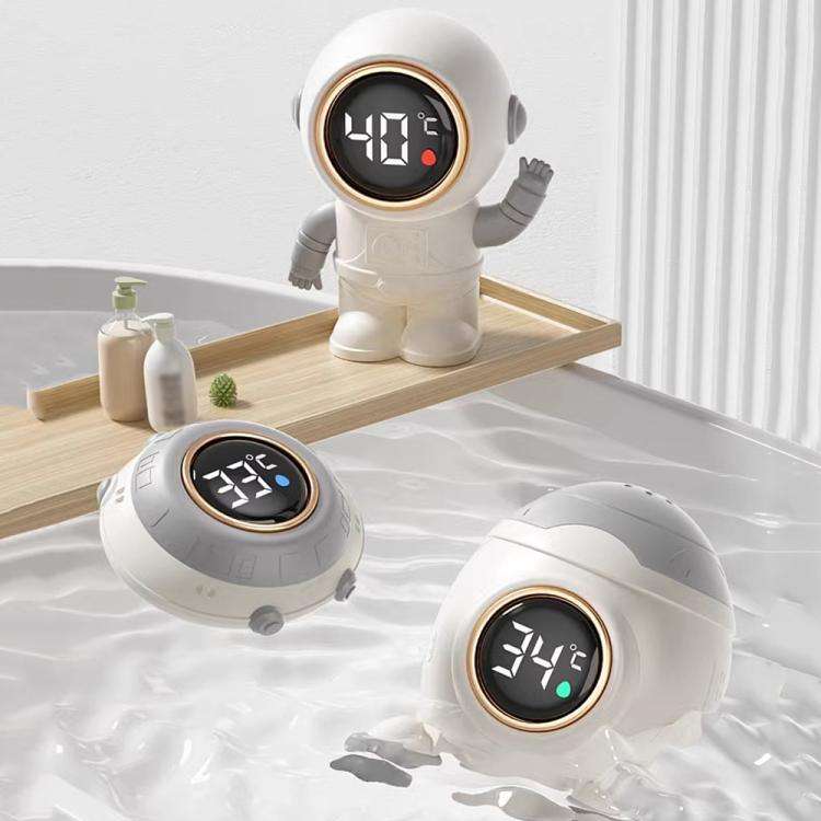 LED Screen IPX9 Waterproof Baby Bath Smart Electronic Thermometer(Rocket)