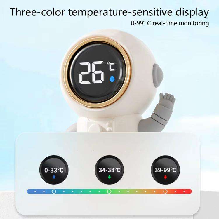 LED Screen IPX9 Waterproof Baby Bath Smart Electronic Thermometer(Rocket)