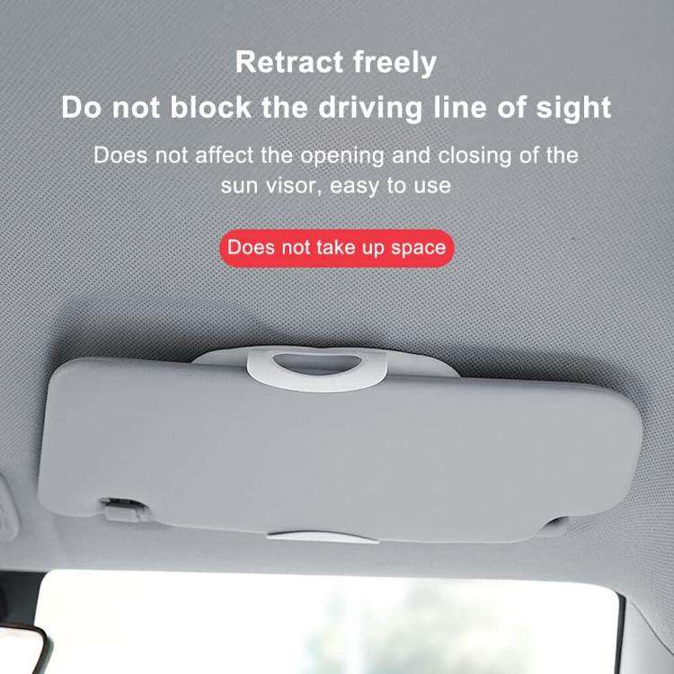 Car Passenger Sun Visor LED Light Makeup Mirror(Pink)