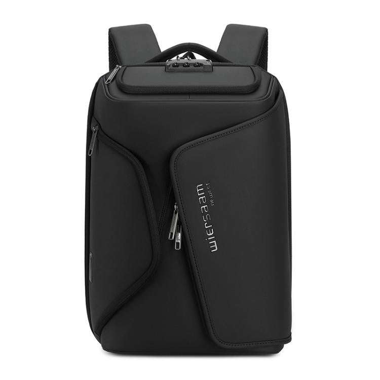 Wiersaam Men Anti-Theft Business Travel Backpack Water-Resistant Laptop Backpack With USB Chargin...