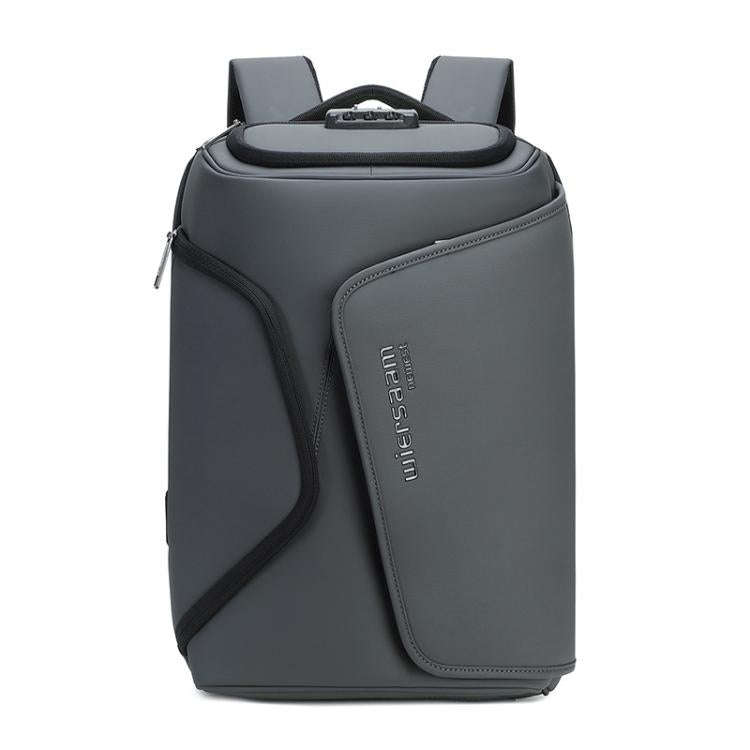 Wiersaam Men Anti-Theft Business Travel Backpack Water-Resistant Laptop Backpack With USB Chargin...