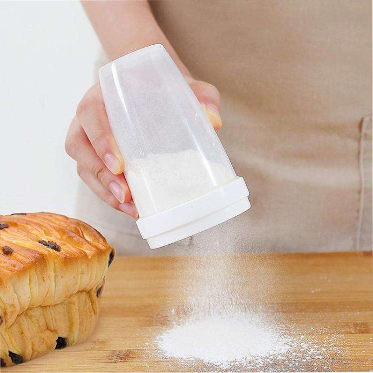 2pcs Plastic Baking Cocoa Powder Sprinkler Flour Sifter