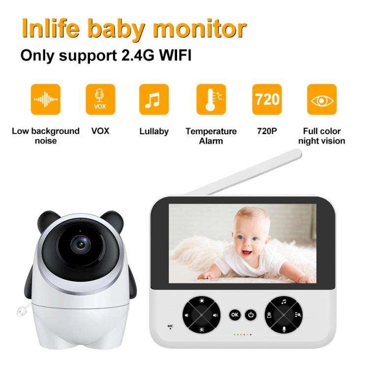 4.3 Inch IPS HD Display 720P Baby Monitor EU Plug