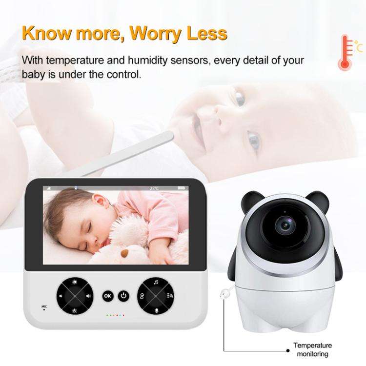 4.3 Inch IPS HD Display 720P Baby Monitor EU Plug