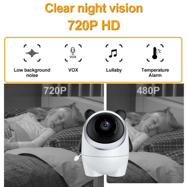 4.3 Inch IPS HD Display 720P Baby Monitor EU Plug