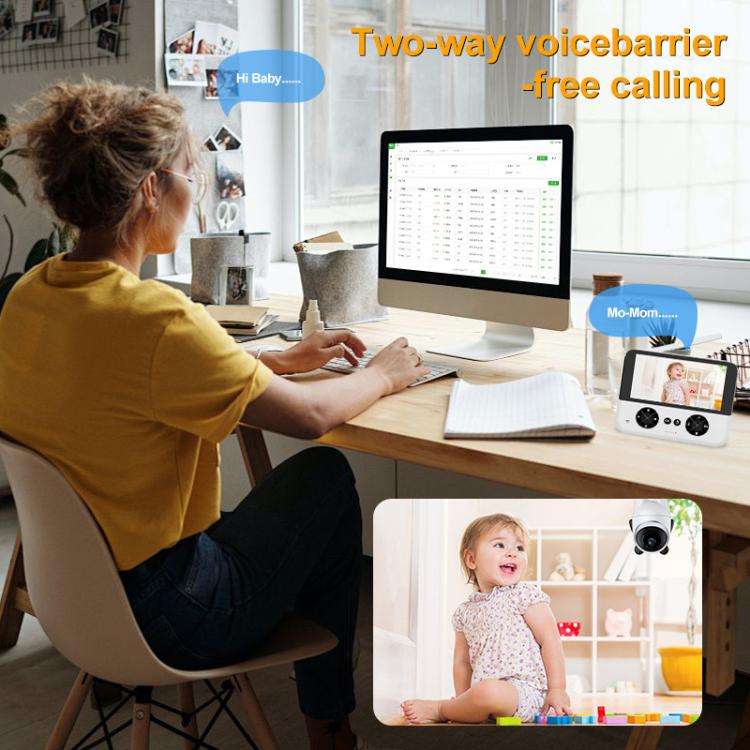 4.3 Inch IPS HD Display 720P Baby Monitor EU Plug