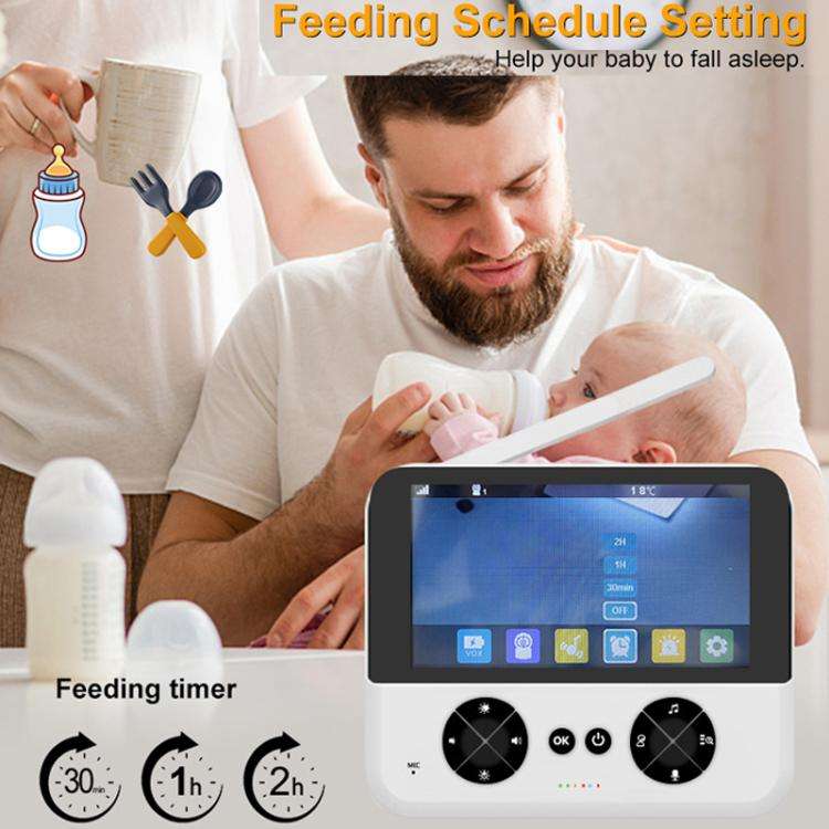 4.3 Inch IPS HD Display 720P Baby Monitor EU Plug
