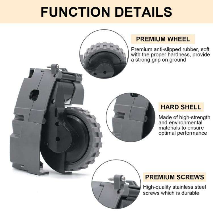 For IRobot Roomba 5/6/7/8/9 Series Walking Wheels Vacuum Cleaner Accessories Left+Right Wheel-Blue